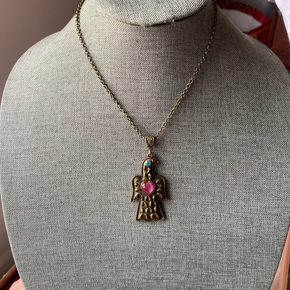 Eagle Rhinestone Accent Necklace - Picture 2 of 4